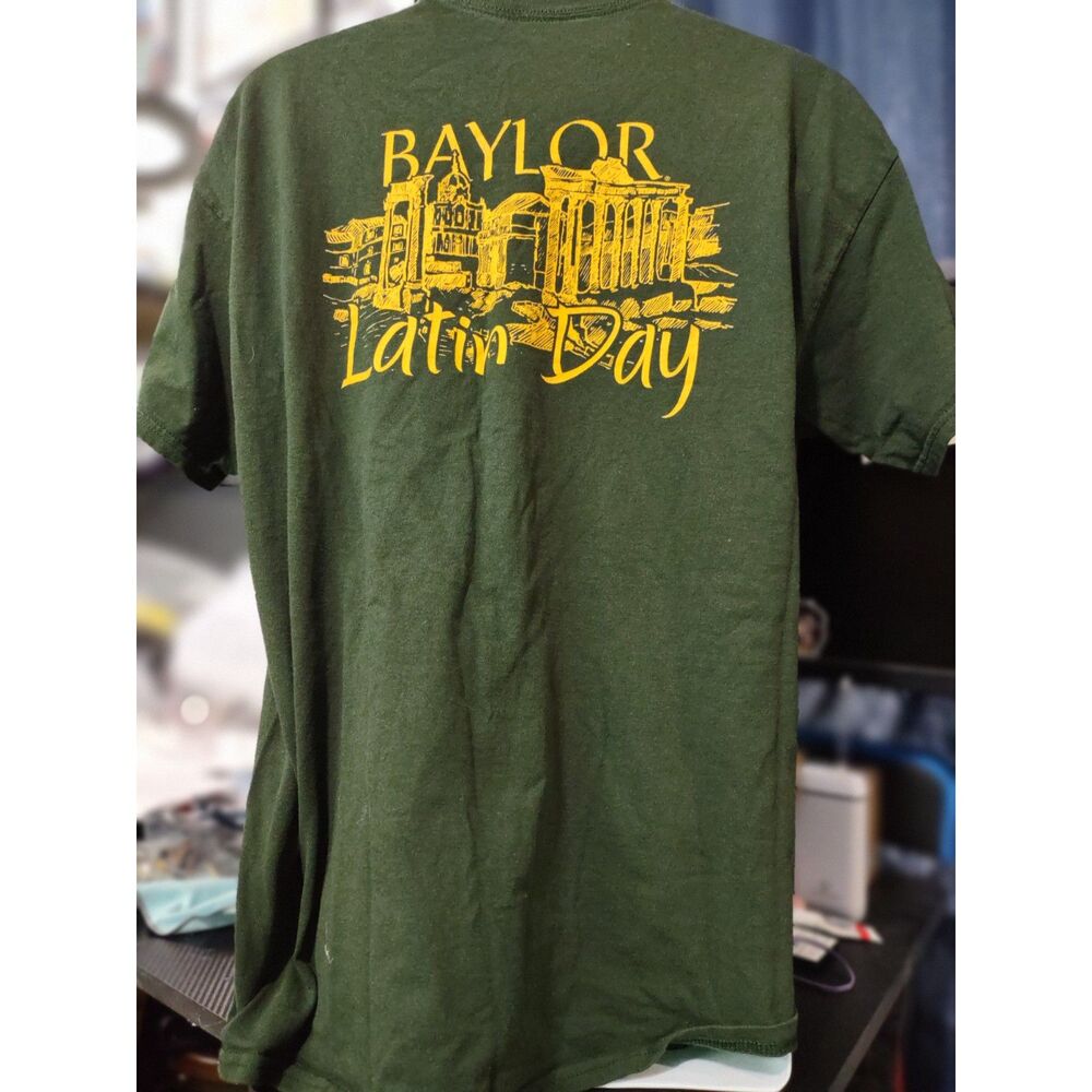 Baylor Latin Day 2016 dark green t-shirt size XL